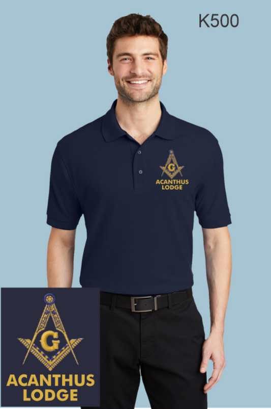 Acanthus Master Mason K500 Port Authority® Silk Touch™ Polo