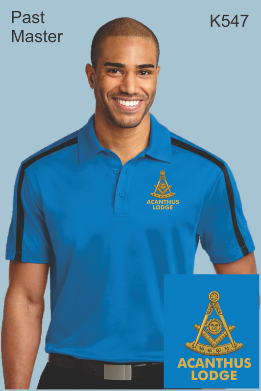 Past Master Acanthus, Port Authority® Silk Touch™ Performance Colorblock Stripe Polo K547 (Copy)