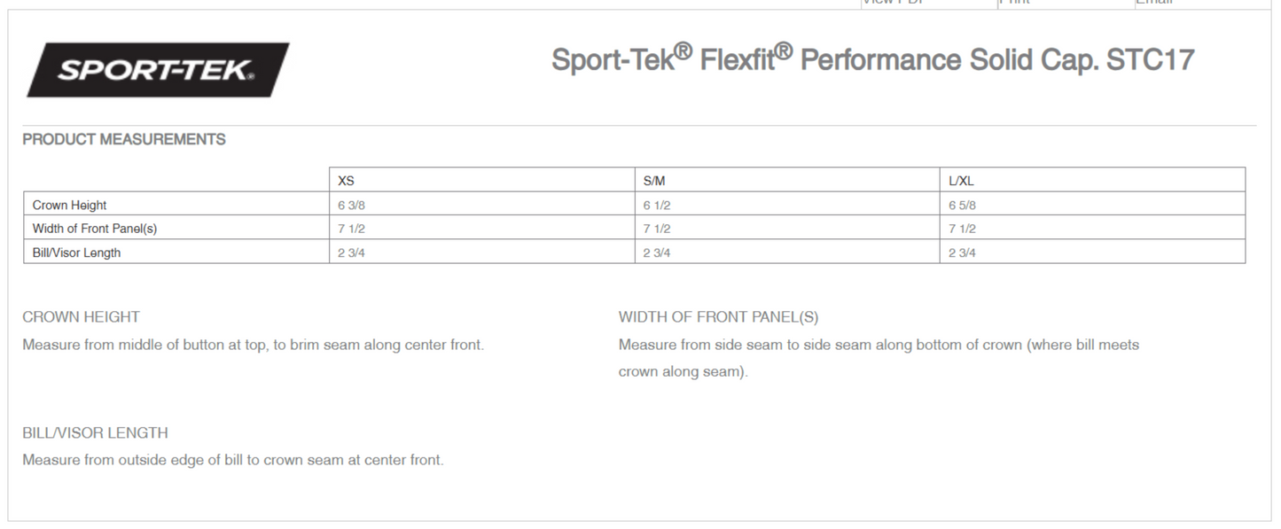 Trikes FlexFit cap. Sport-Tek® Flexfit® Performance Solid Cap, STC17