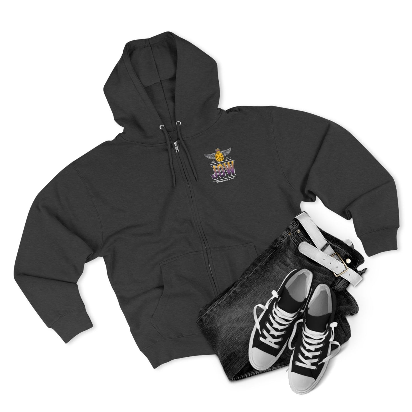 Purple Stallion Unisex Zip Hoodie