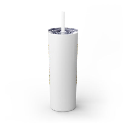 Acanthus Lodge Skinny Tumbler with Straw, 20oz