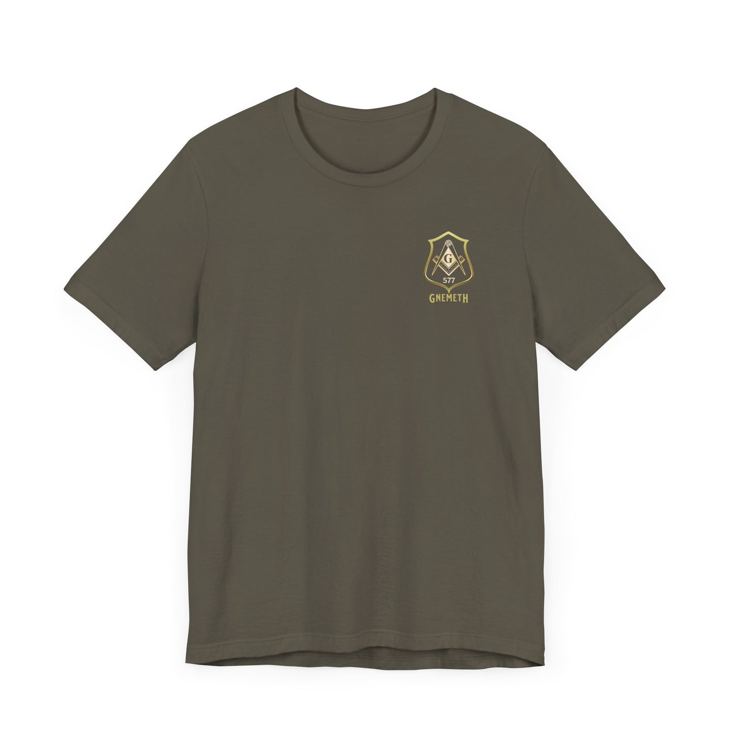 Gnemeth Lodge, Unisex Short Sleeve Tee - American Flag Design