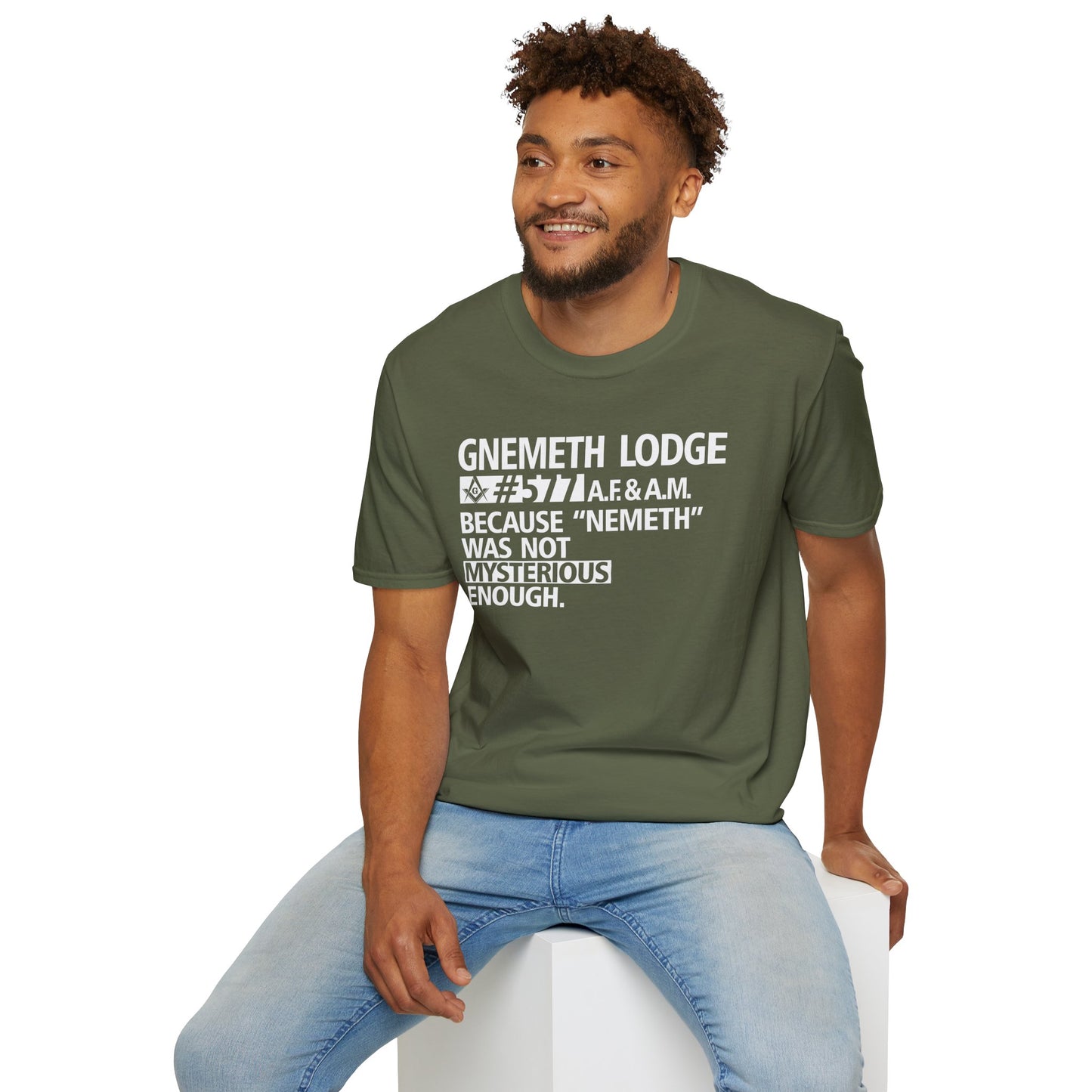GNEMETH Lodge #5771 A.F. & A.M. T-Shirt — “Because ‘Nemeth’ Was Not Mysterious Enough”