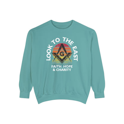 Look East Unisex Garment-Dyed Sweatshirt