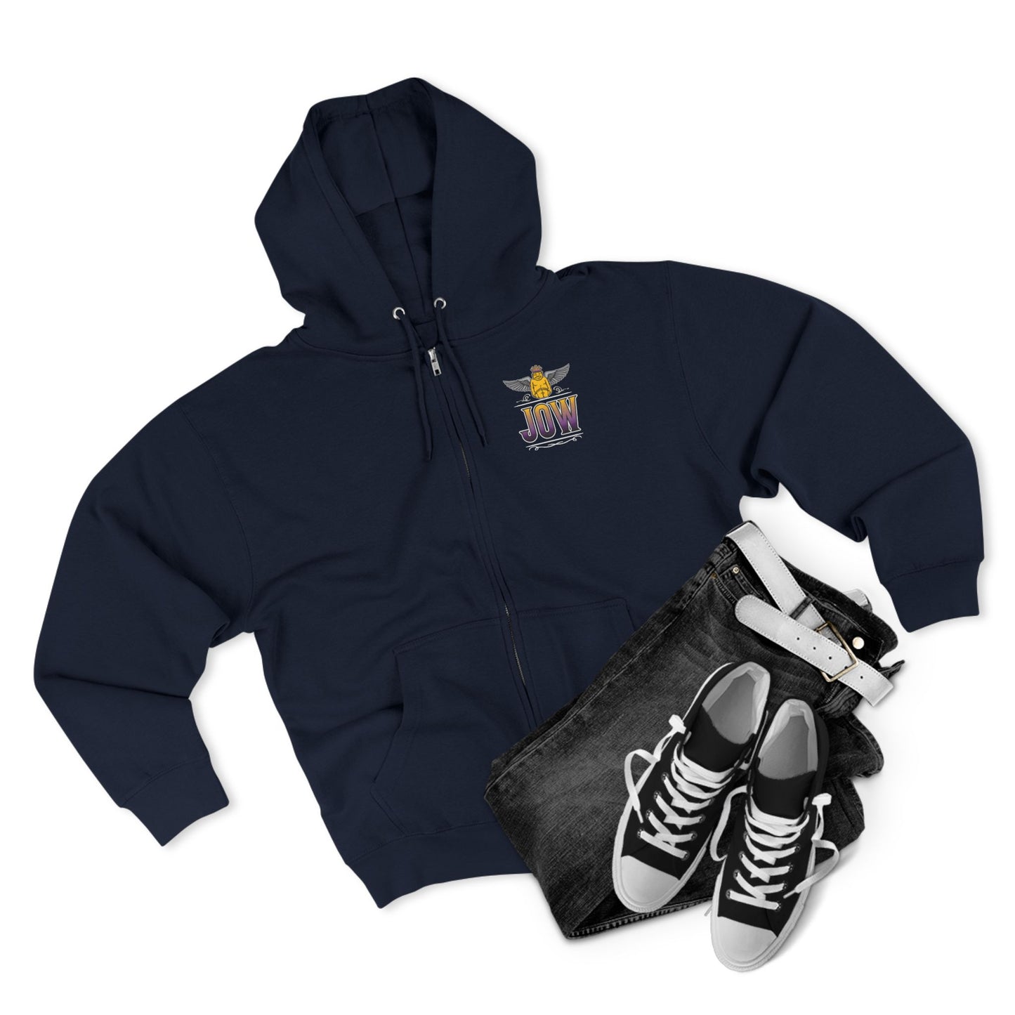 Purple Stallion Unisex Zip Hoodie