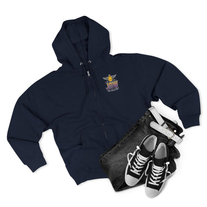 Purple Stallion Unisex Zip Hoodie
