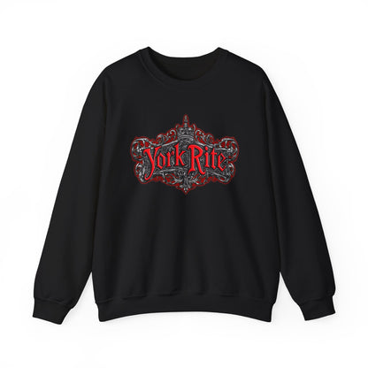 York Rite, baroque style, Unisex Heavy Blend™ Crewneck Sweatshirt