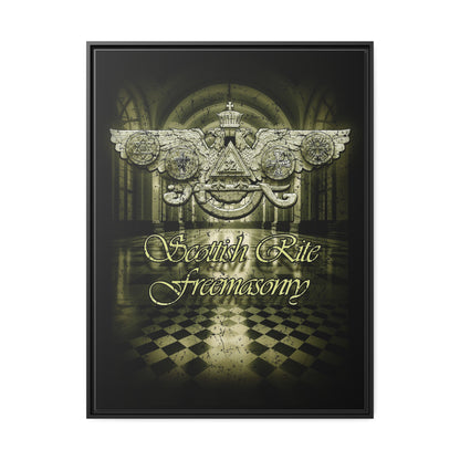 Scottish Rite, Matte Canvas, Black Frame