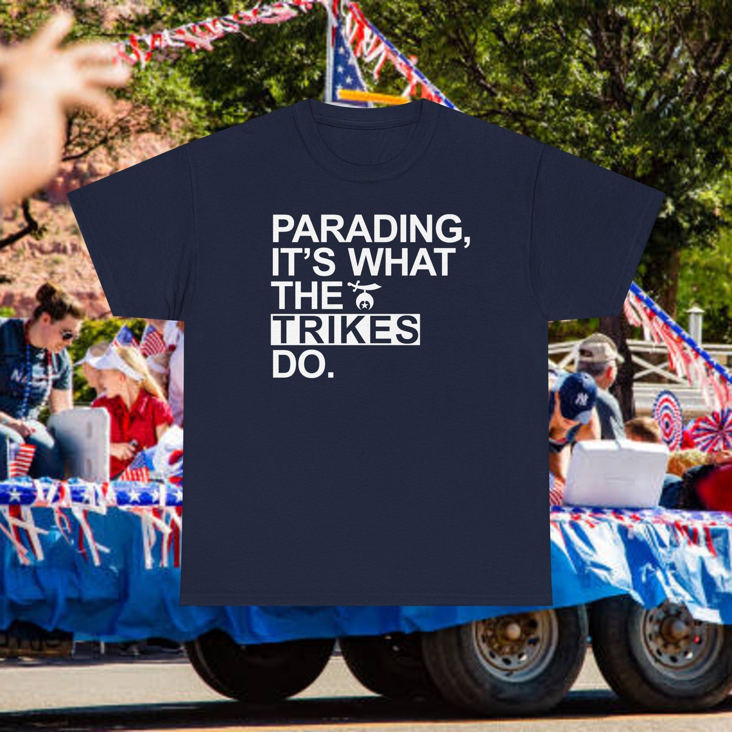 Trikes Unit parade T-shirt, Unisex Heavy Cotton