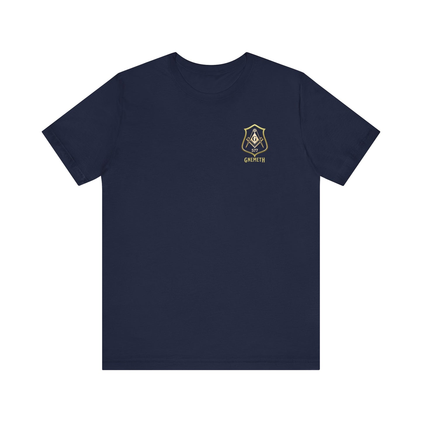 Gnemeth Lodge, Unisex Short Sleeve Tee - American Flag Design