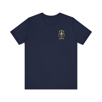 Gnemeth Lodge, Unisex Short Sleeve Tee - American Flag Design