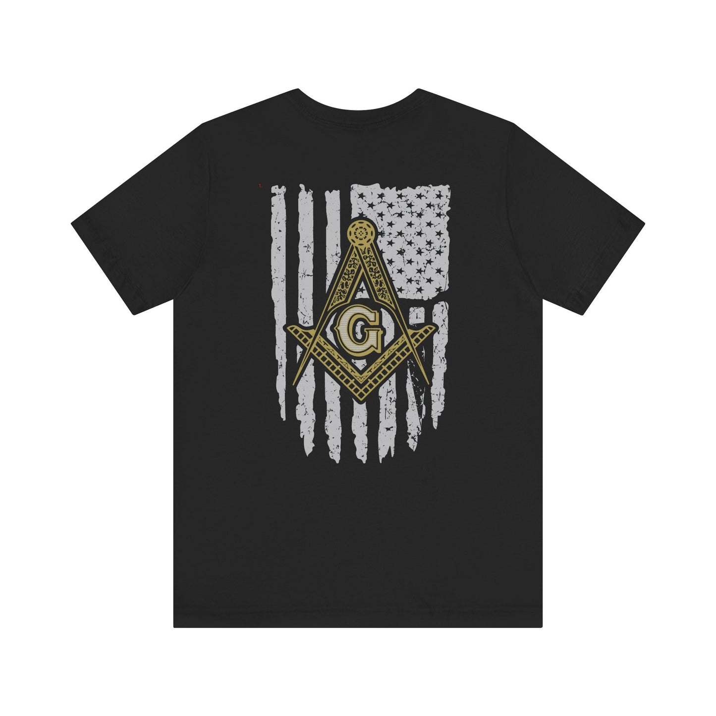 Gnemeth Lodge, Unisex Short Sleeve Tee - American Flag Design