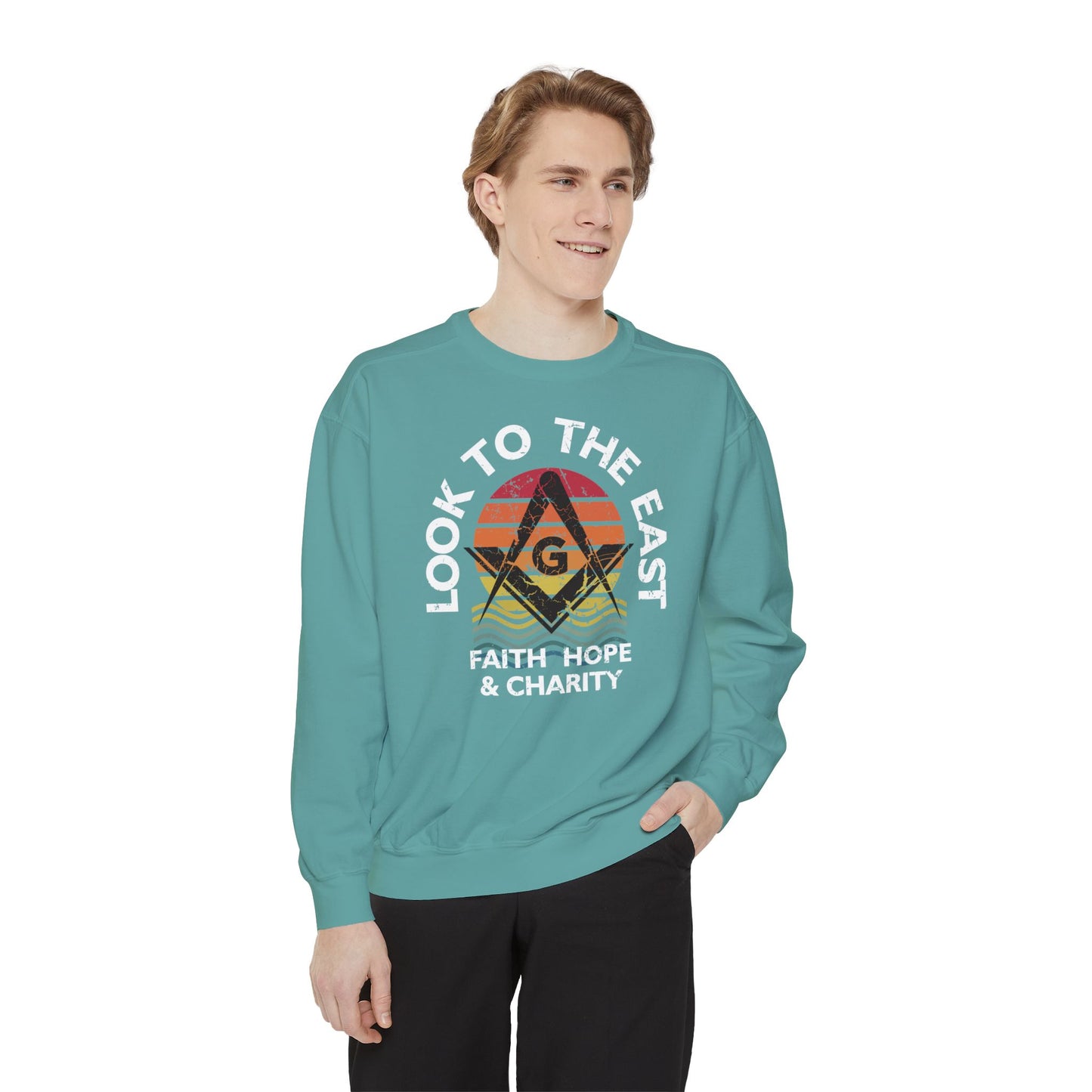Look East Unisex Garment-Dyed Sweatshirt
