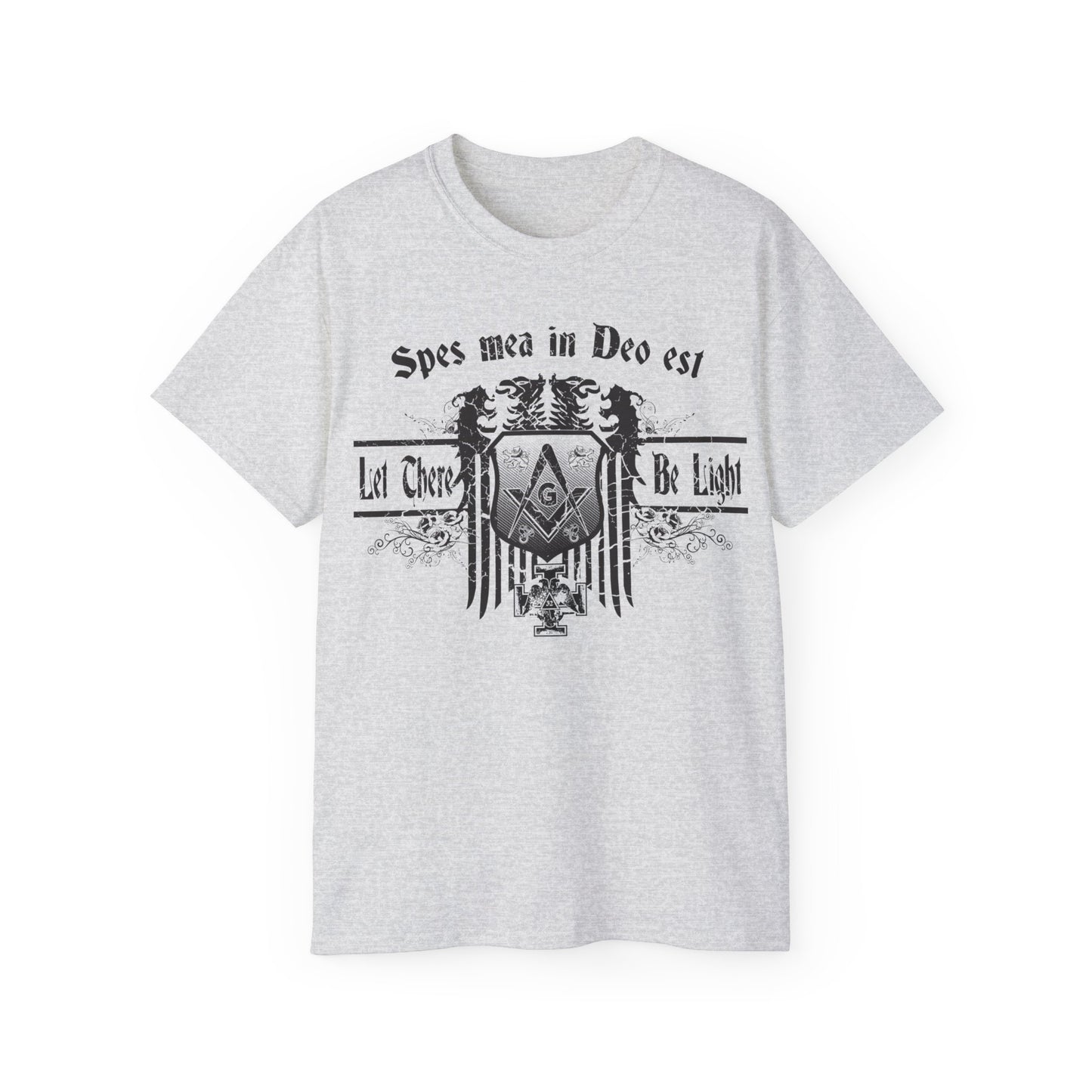 Let There Be Light, Blk&Gry Ultra Cotton Tee