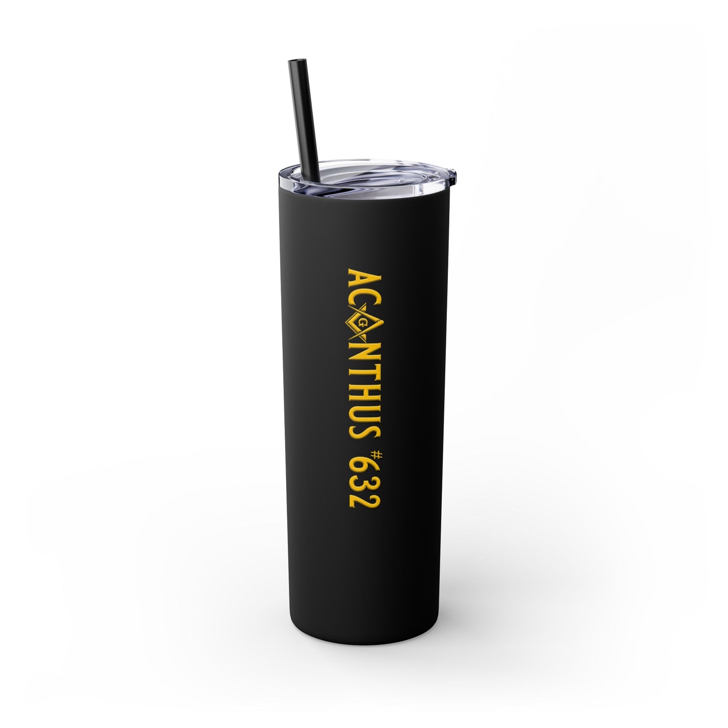 Acanthus Lodge Skinny Tumbler with Straw, 20oz