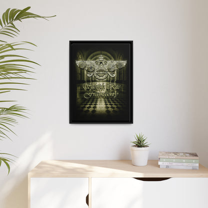 Scottish Rite, Matte Canvas, Black Frame