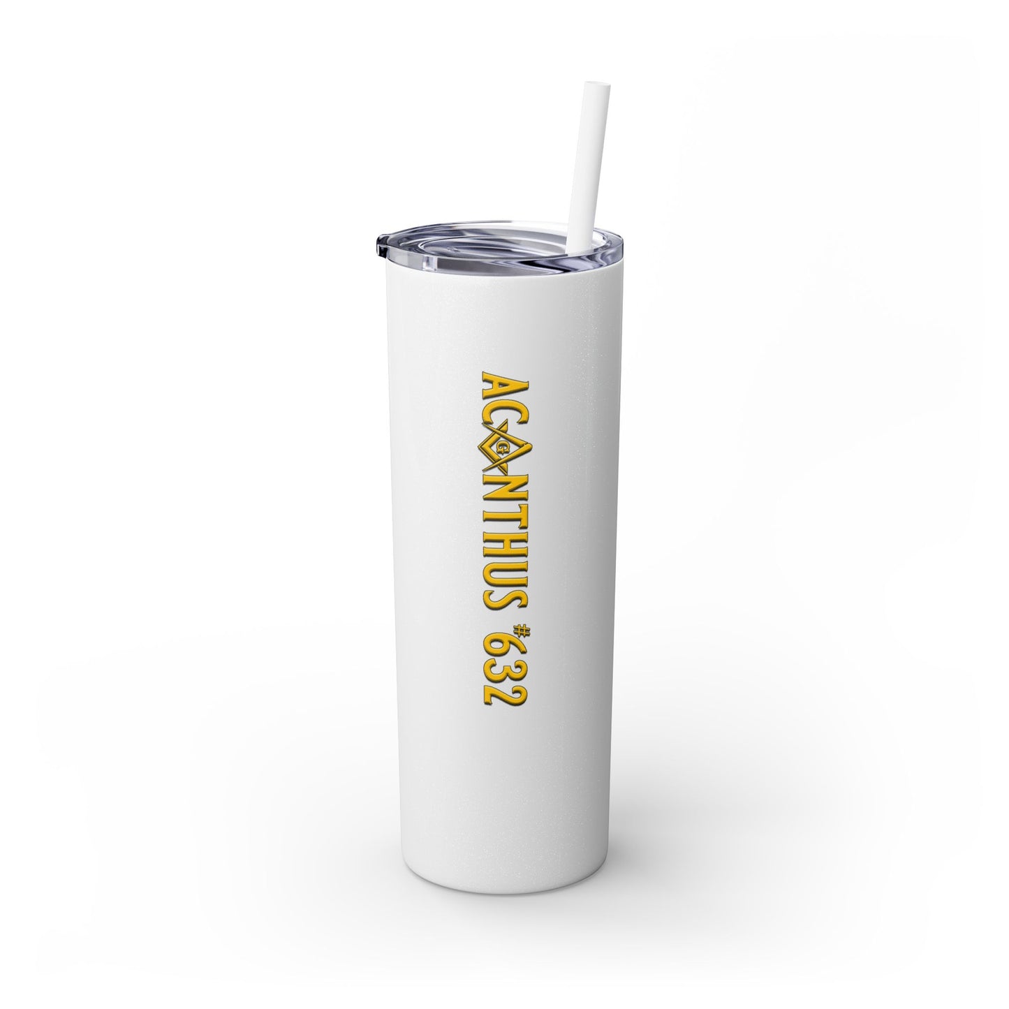 Acanthus Lodge Skinny Tumbler with Straw, 20oz