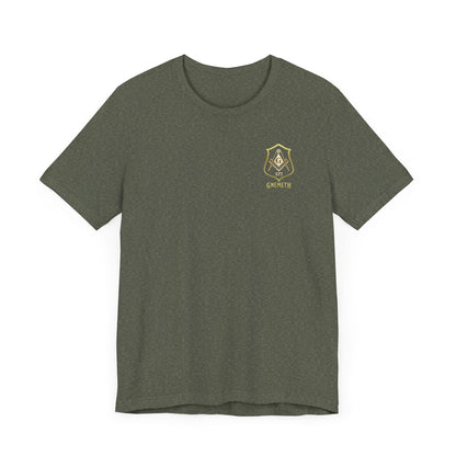Gnemeth Lodge, Unisex Short Sleeve Tee - American Flag Design