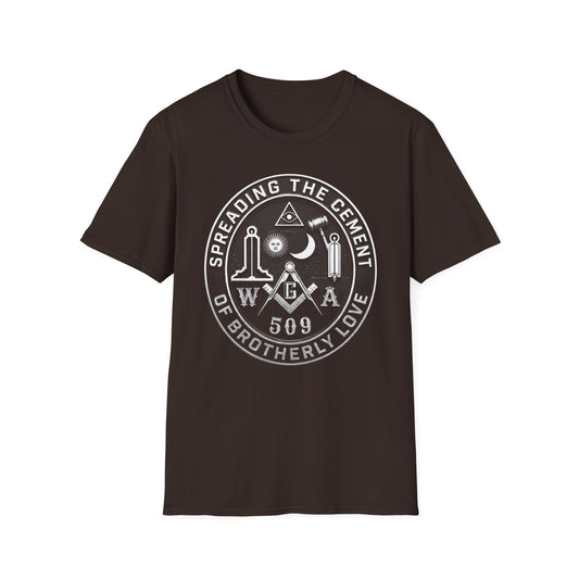 WG-A front only Contrast -Shirt — "Spreading the Cement of Brotherly Love"