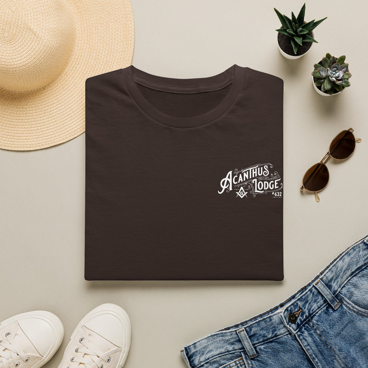Acanthus Lodge Vintage Logo T-Shirt - 64000