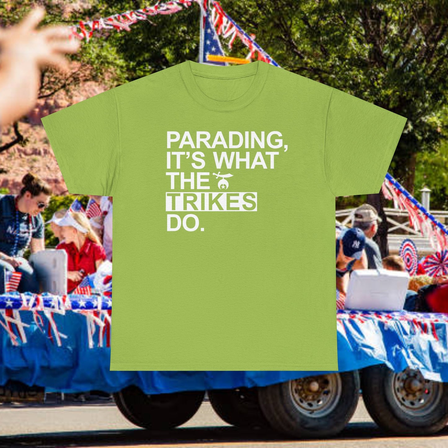 Trikes Unit parade T-shirt, Unisex Heavy Cotton