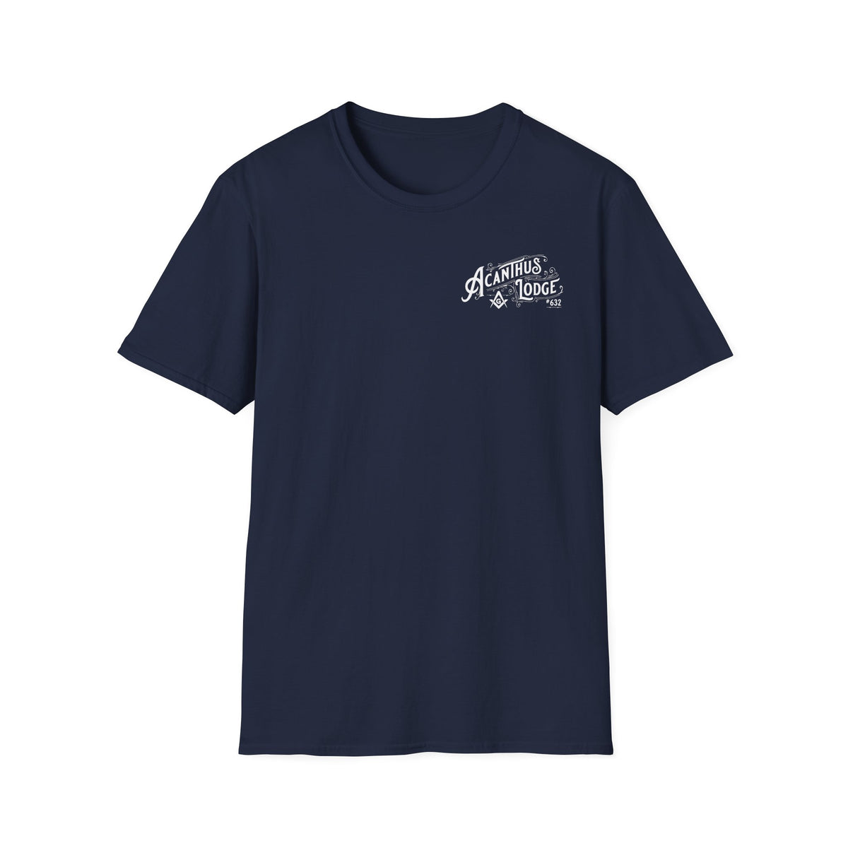 Acanthus Lodge Vintage Compass Back Logo T-Shirt - 64000