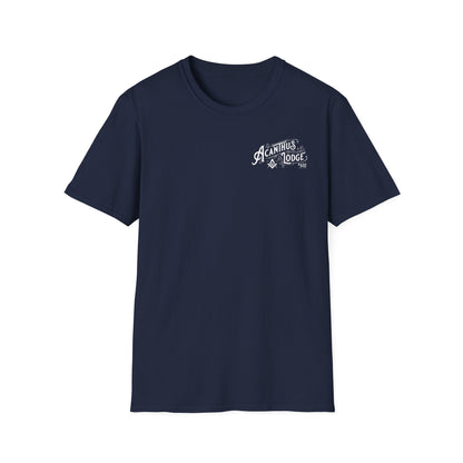 Acanthus Lodge Vintage Compass Back Logo T-Shirt - 64000