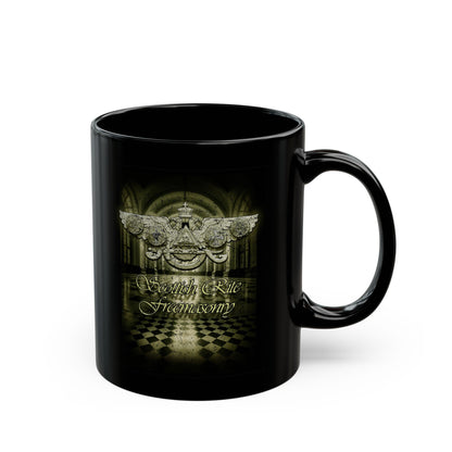 Scottish Rite Freemasonry, Black Mug (11oz, 15oz)