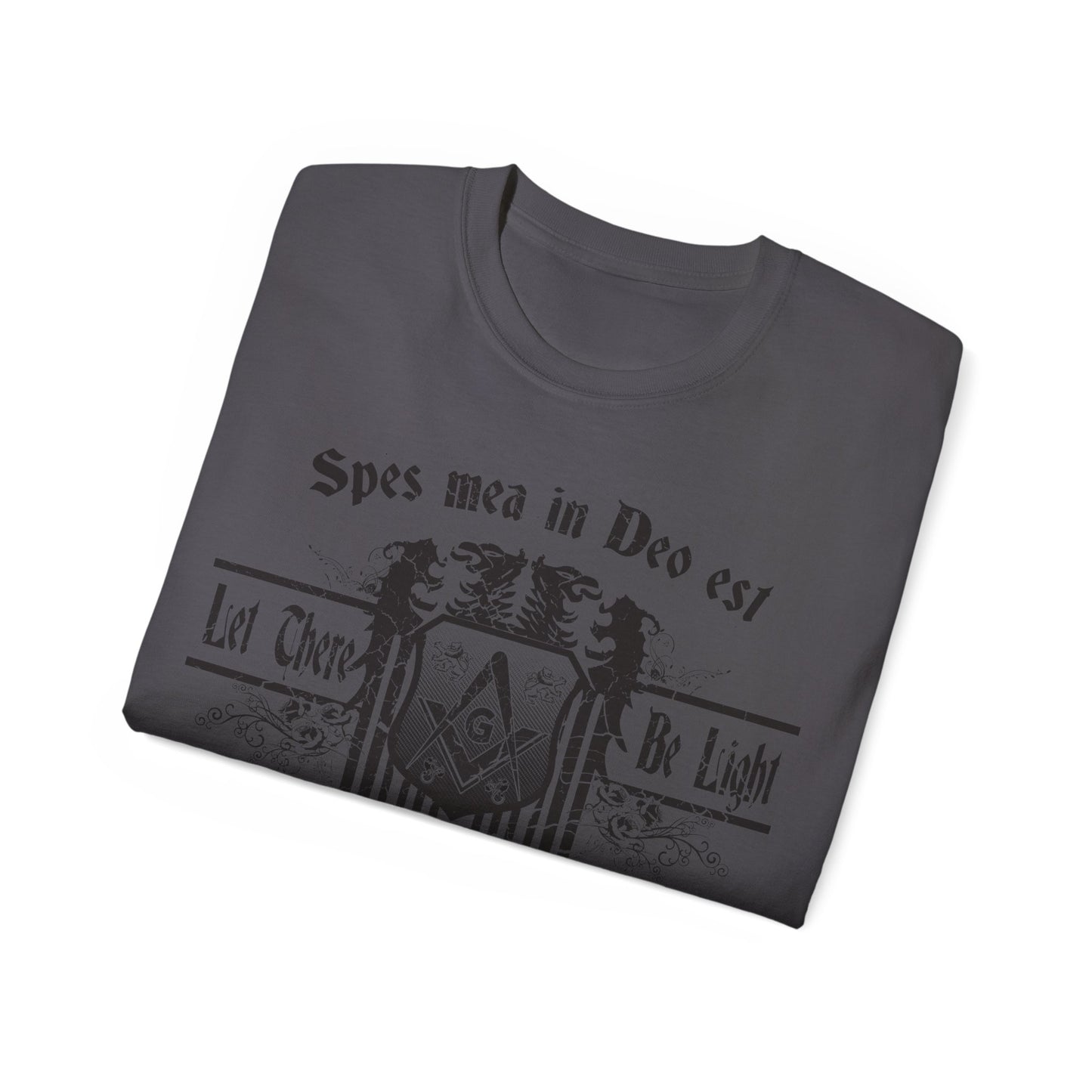 Let There Be Light, Blk&Gry Ultra Cotton Tee