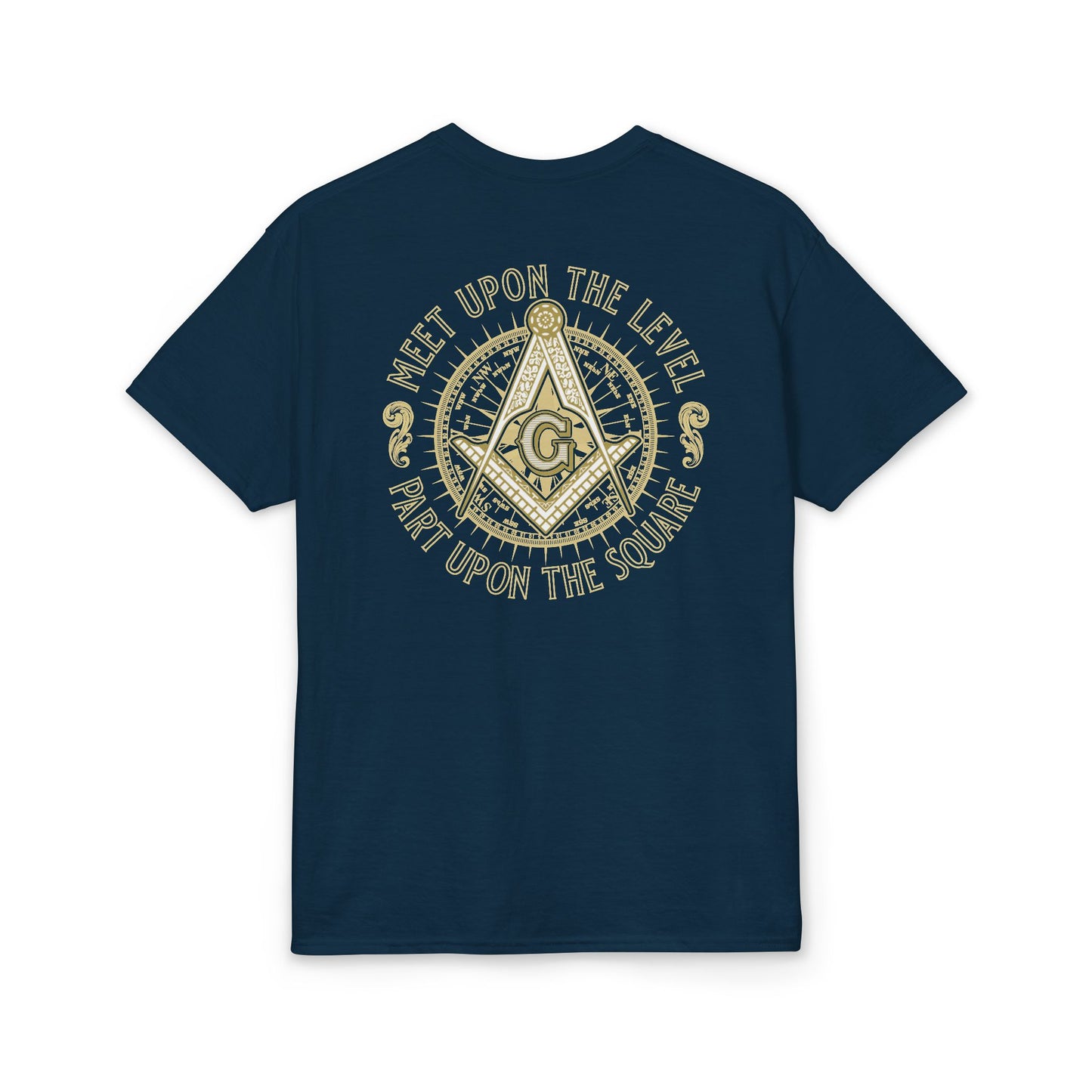 Capital Lodge Compass T-Shirt — "Meet Upon the Level, Part Upon the Square"