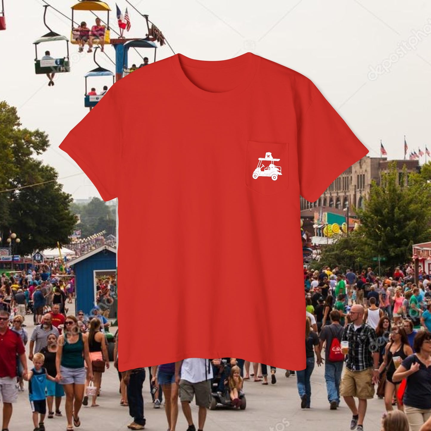 Unisex Heavy Cotton Pocket Tee