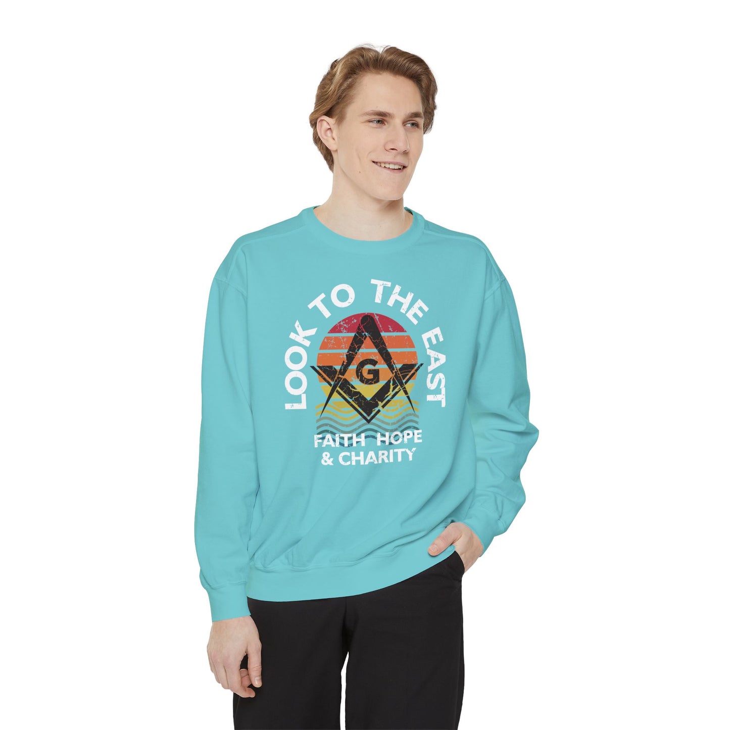 Look East Unisex Garment-Dyed Sweatshirt