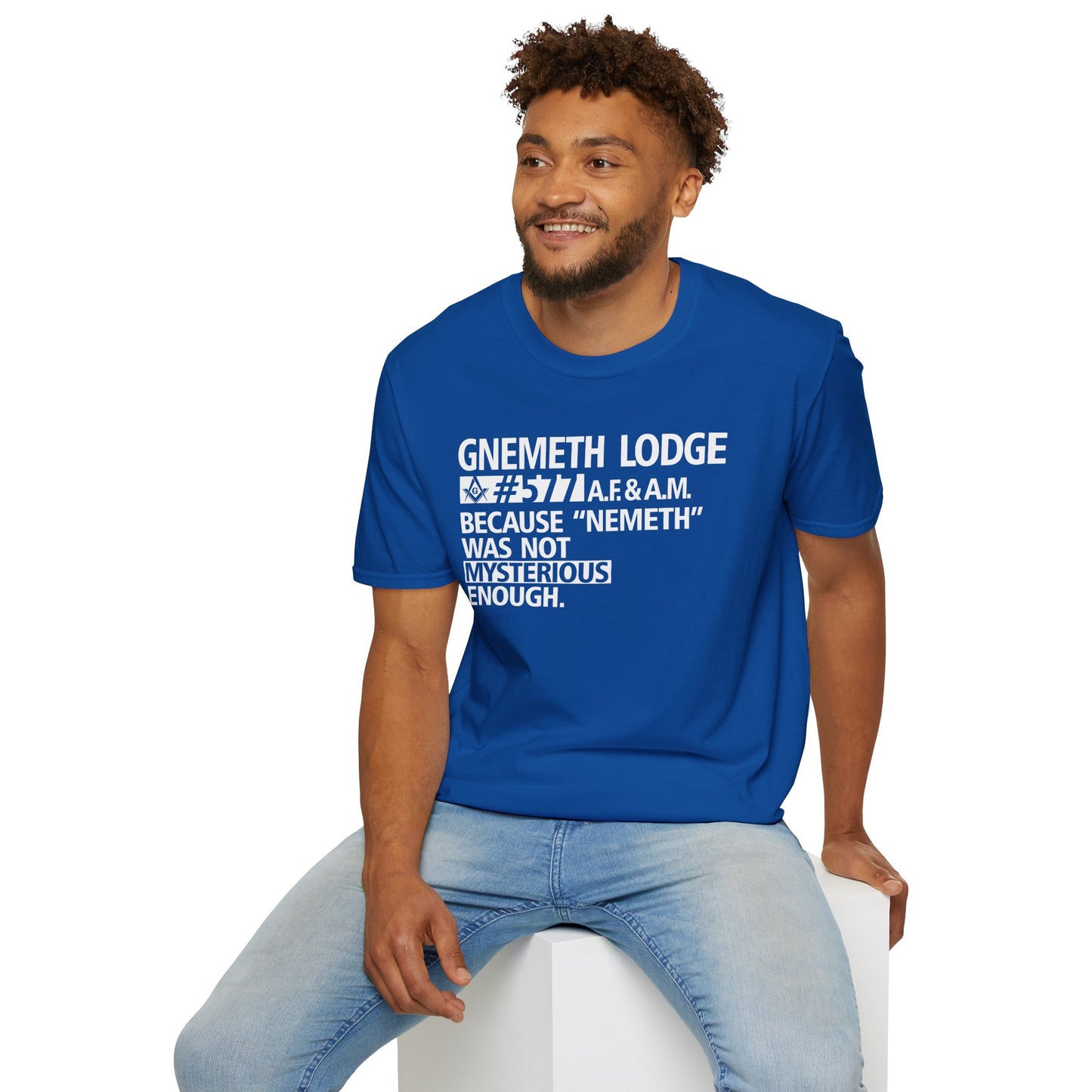 GNEMETH Lodge #5771 A.F. & A.M. T-Shirt — “Because ‘Nemeth’ Was Not Mysterious Enough”