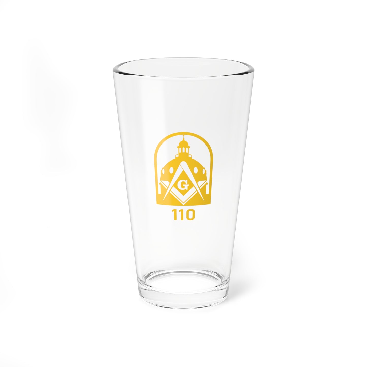Capital Ldg 110 Gold Pint Glass, 16oz
