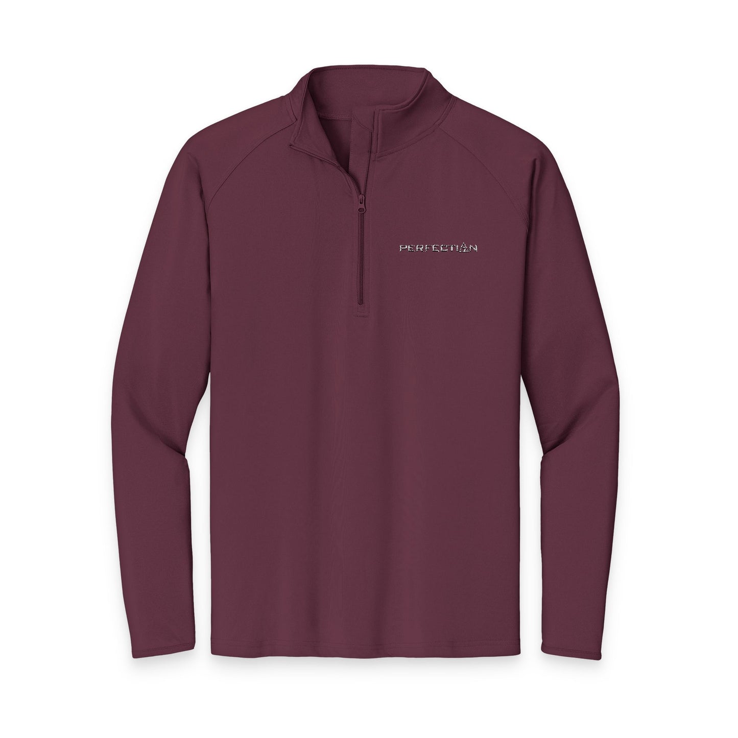 Lodge of Perfection, Embroidered Quarter-Zip Performance Pullover — Sport-Wick Stretch