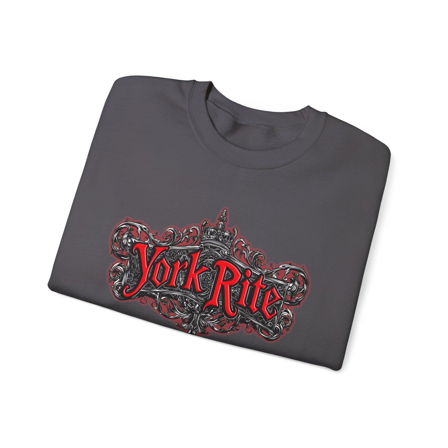York Rite, baroque style, Unisex Heavy Blend™ Crewneck Sweatshirt