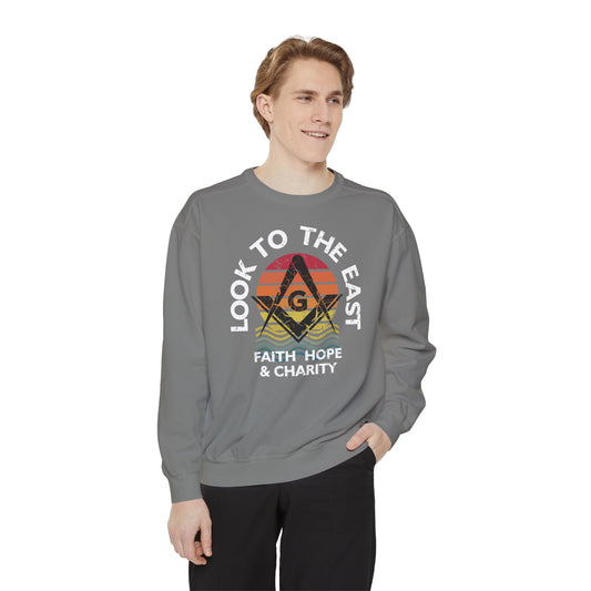 Look East Unisex Garment-Dyed Sweatshirt