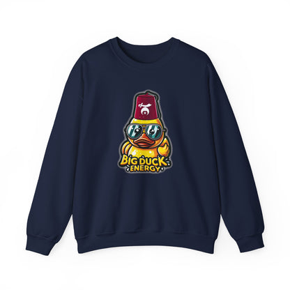 Big Duck Energy Sweatshirt | Unisex Crewneck, Cute Cartoon Gift, Cozy Apparel, Fun Casual Wear, Birthday or Holiday Present