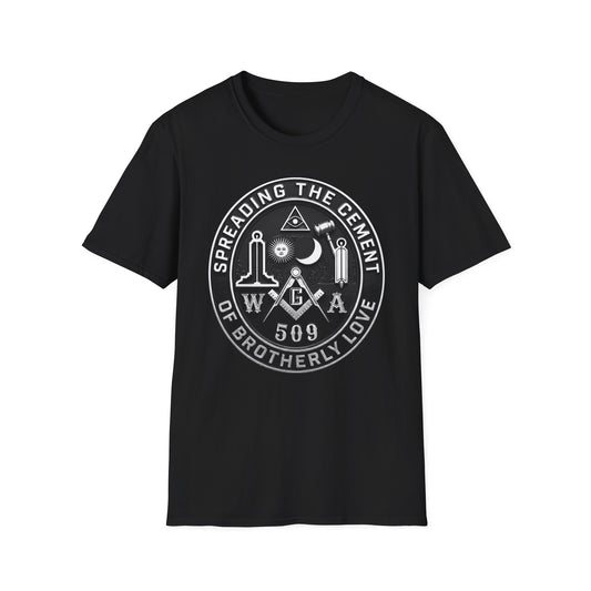 WG-A front only Contrast -Shirt — "Spreading the Cement of Brotherly Love"