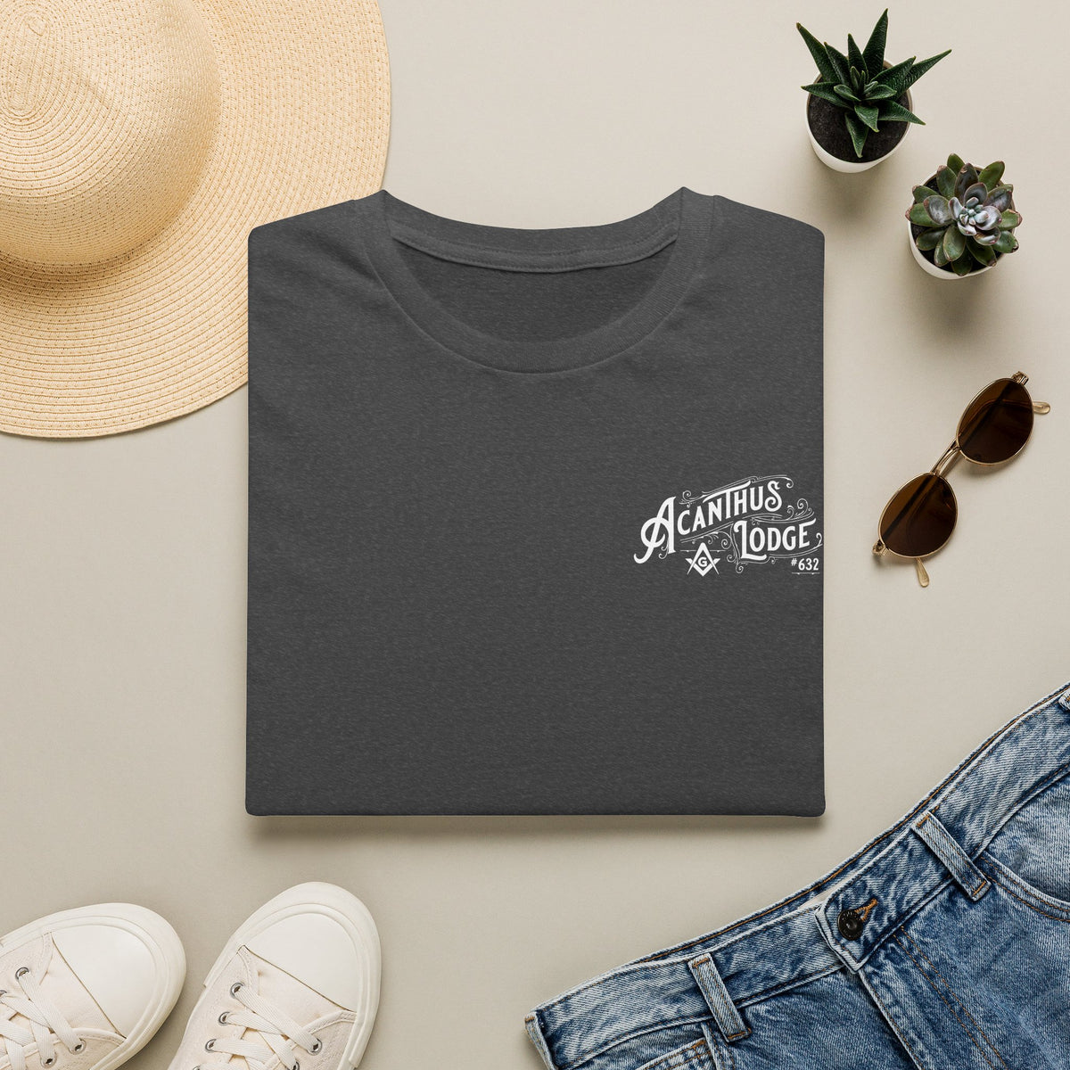 Acanthus Lodge Vintage Logo T-Shirt - 64000
