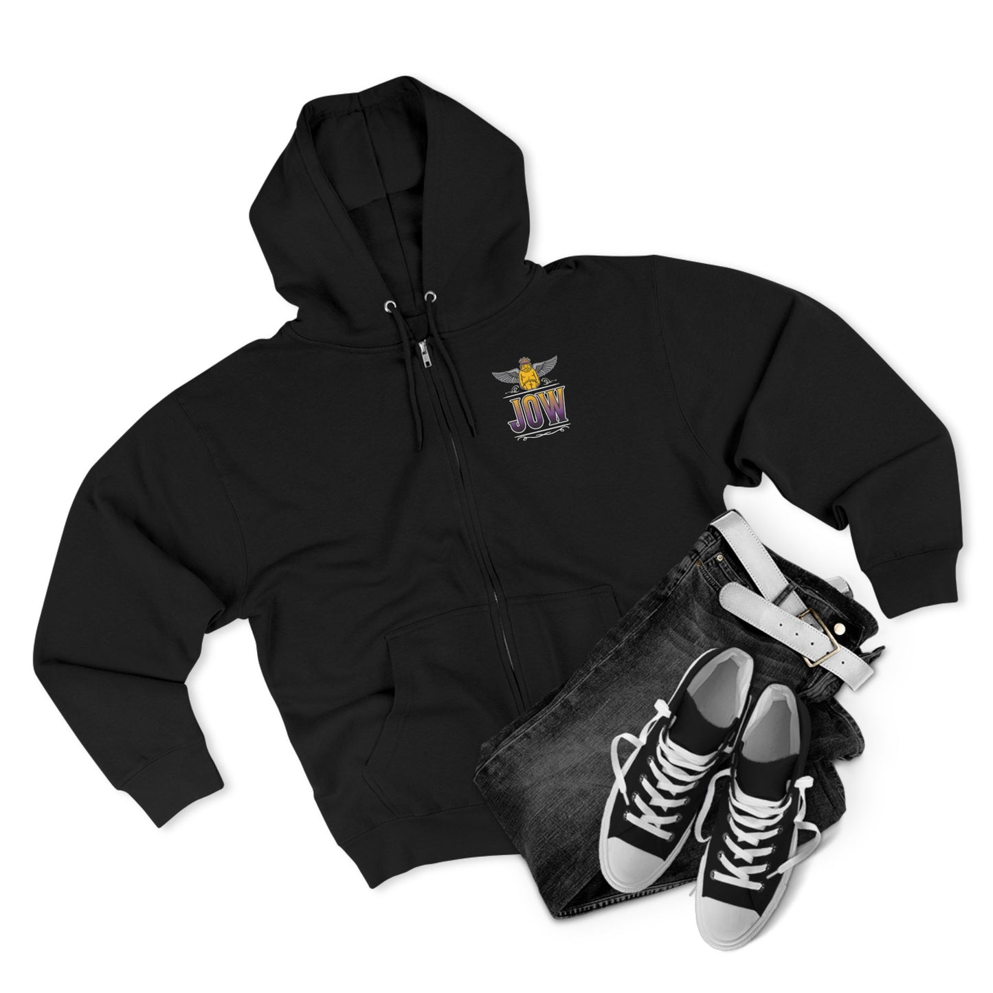 Purple Stallion Unisex Zip Hoodie