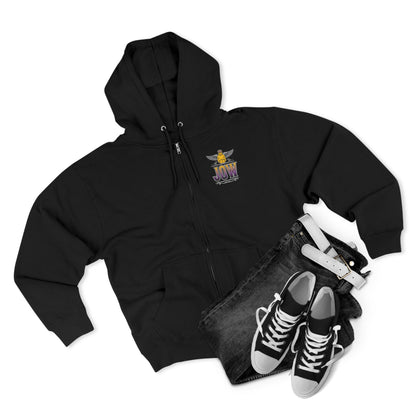 Purple Stallion Unisex Zip Hoodie