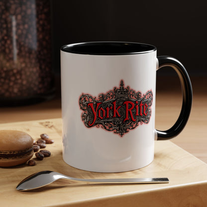 York Rite Baroque, Accent Coffee Mug (11, 15oz)