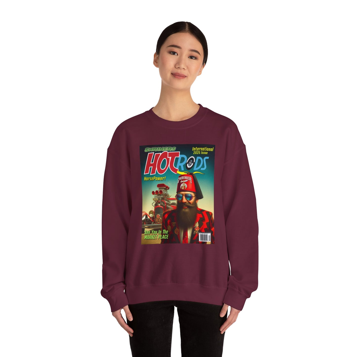 Hot Rods, Unisex Heavy Blend™ Crewneck Sweatshirt