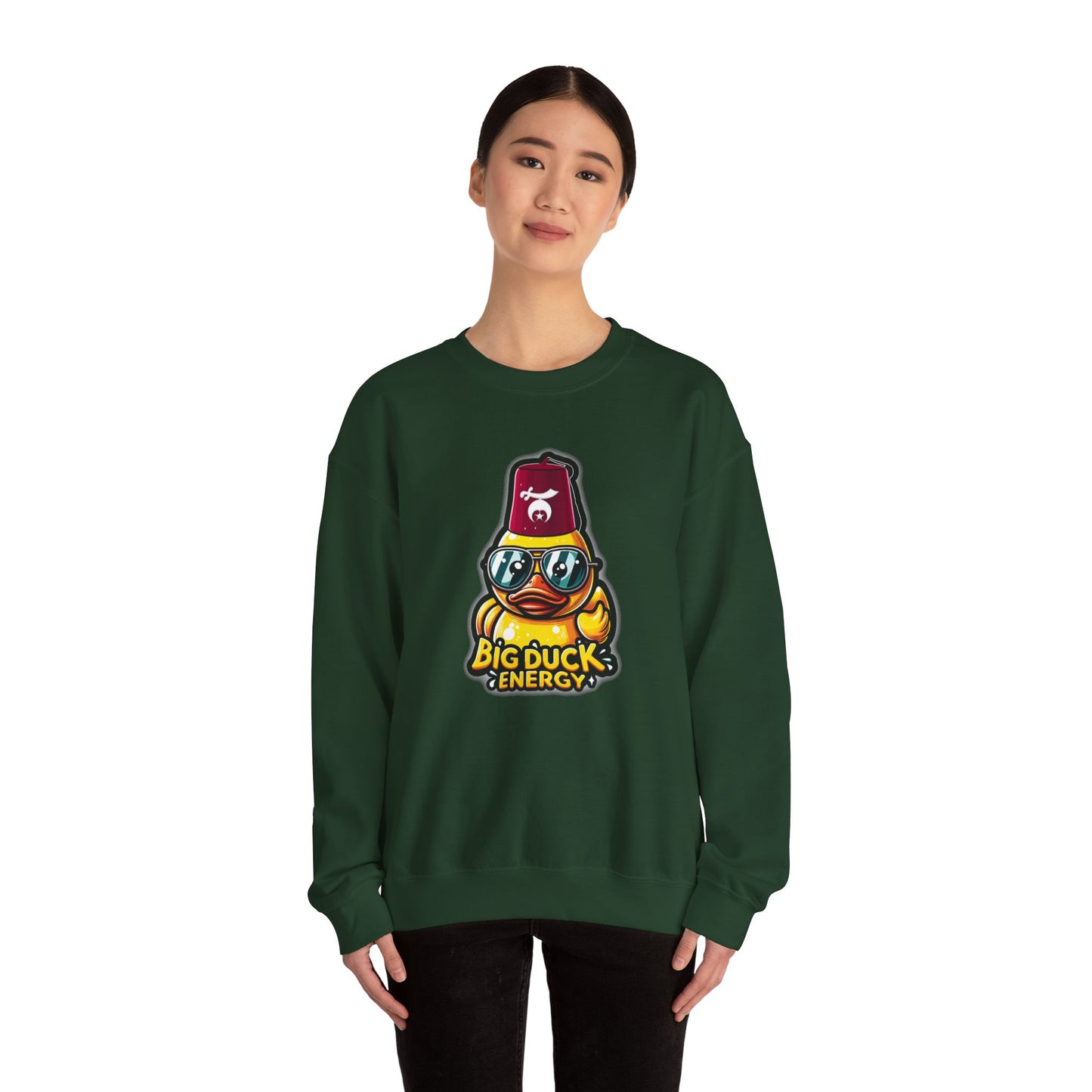 Big Duck Energy Sweatshirt | Unisex Crewneck, Cute Cartoon Gift, Cozy Apparel, Fun Casual Wear, Birthday or Holiday Present