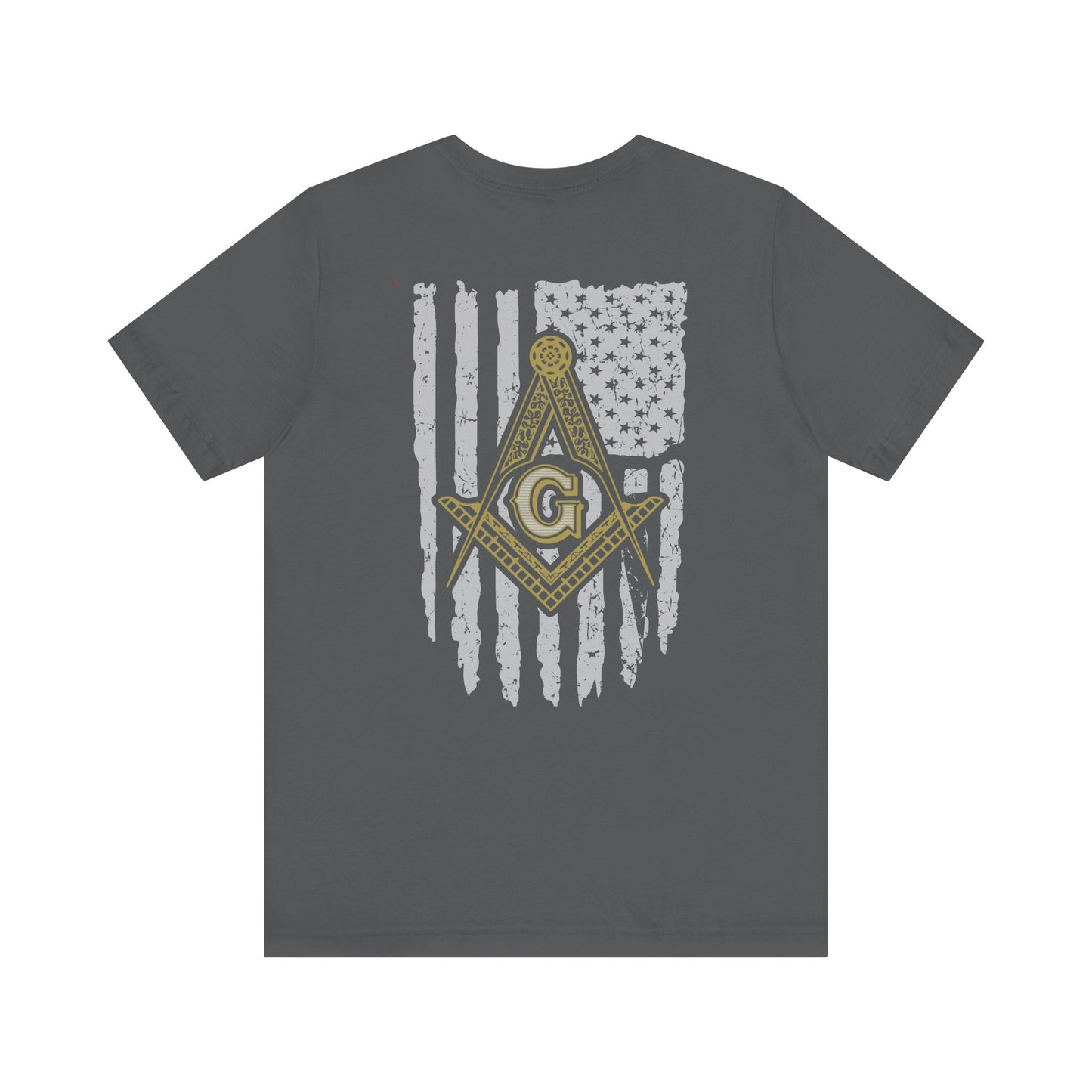 Gnemeth Lodge, Unisex Short Sleeve Tee - American Flag Design
