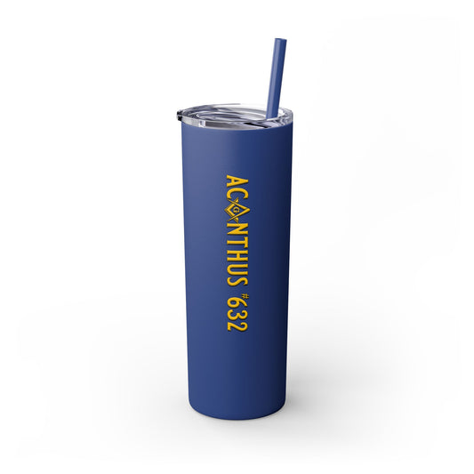 Acanthus Lodge Skinny Tumbler with Straw, 20oz