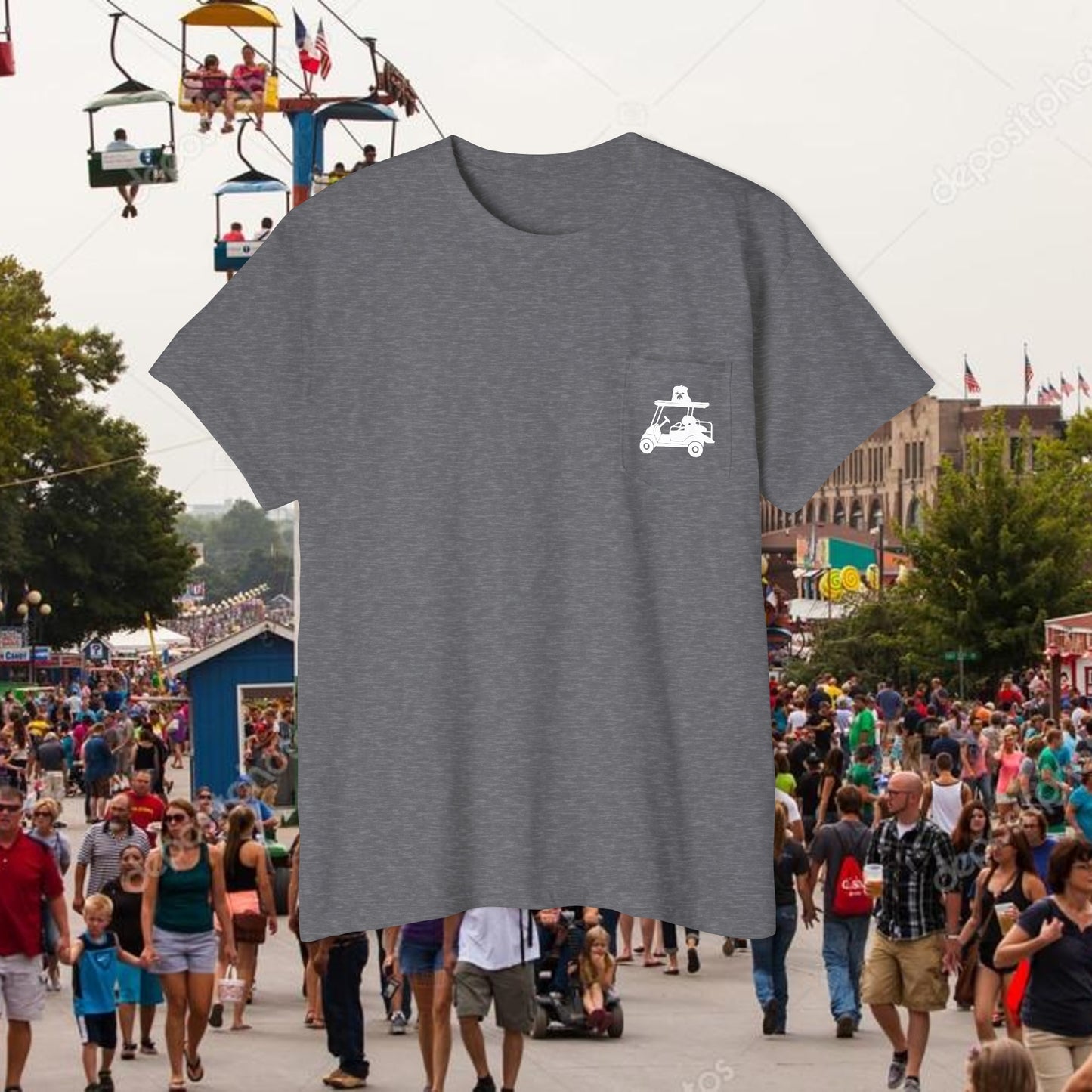 Unisex Heavy Cotton Pocket Tee
