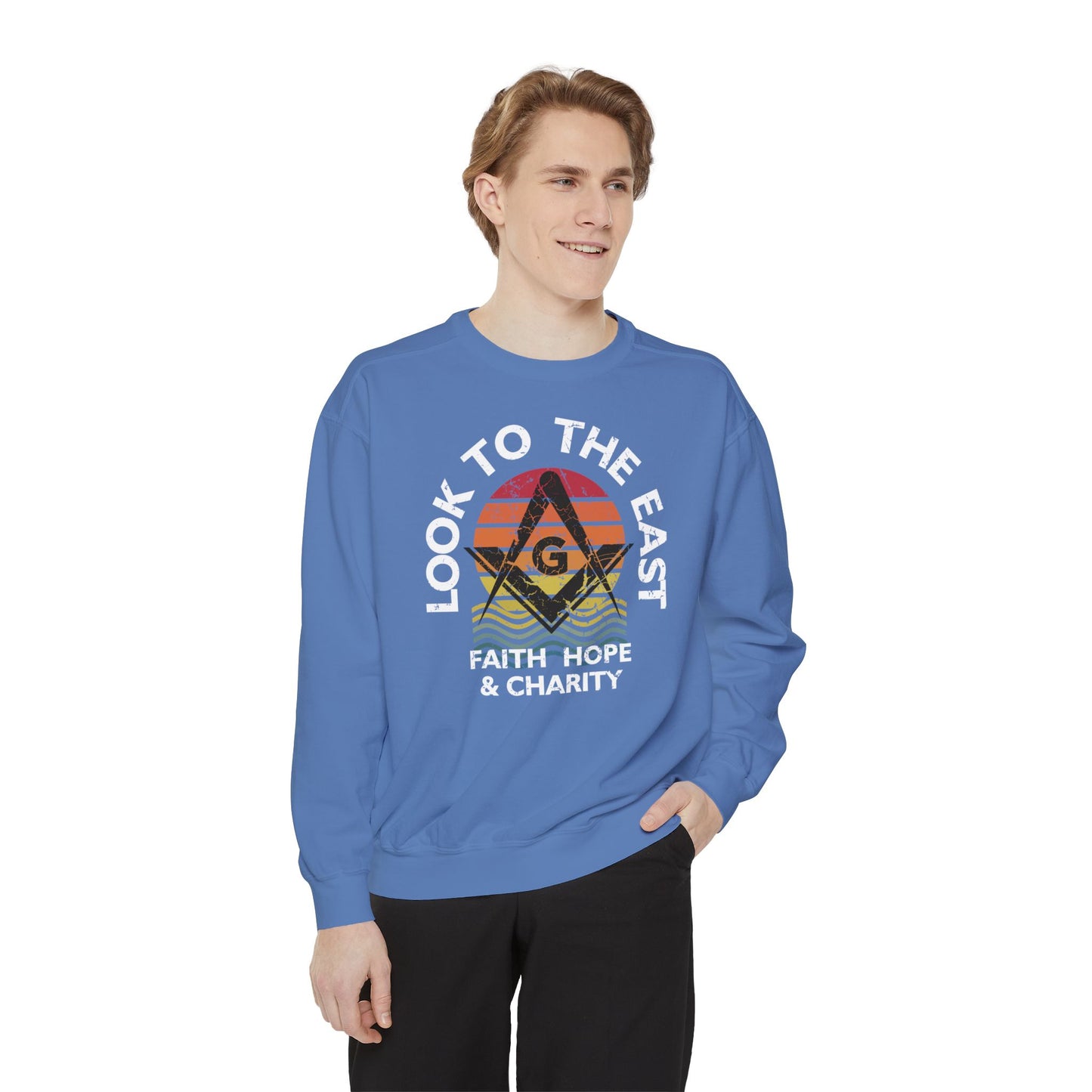 Look East Unisex Garment-Dyed Sweatshirt