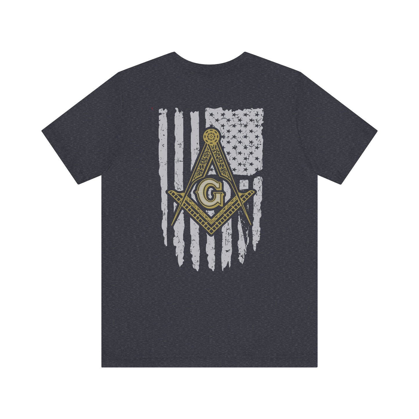 Gnemeth Lodge, Unisex Short Sleeve Tee - American Flag Design